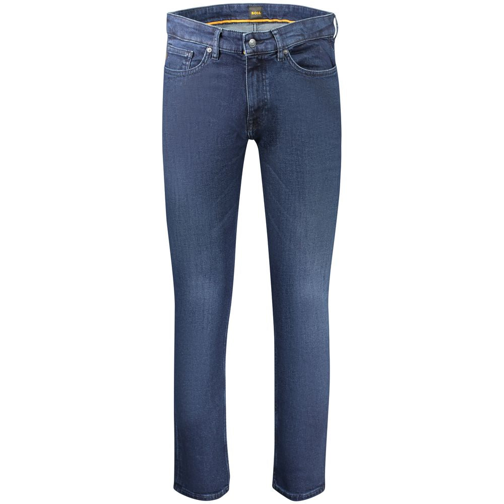 Hugo Boss Blue Cotton Men's Jeans